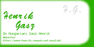 henrik gasz business card